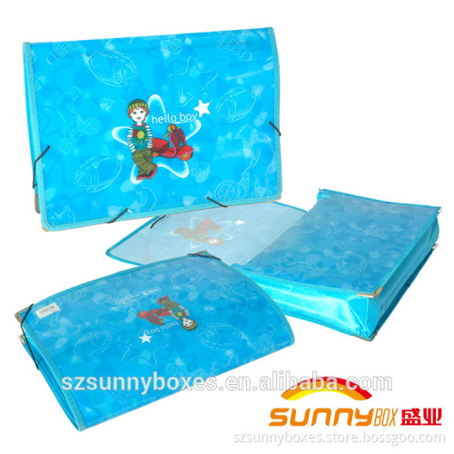 Eco-Friendly Plastic Printing Document File Letter Holder With Elastic Strap